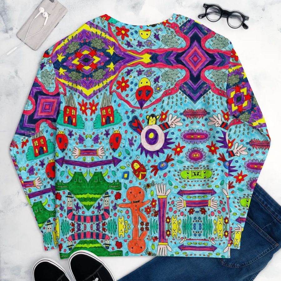 Abstract Doodle Characters Unisex Sweatshirt product image (12)