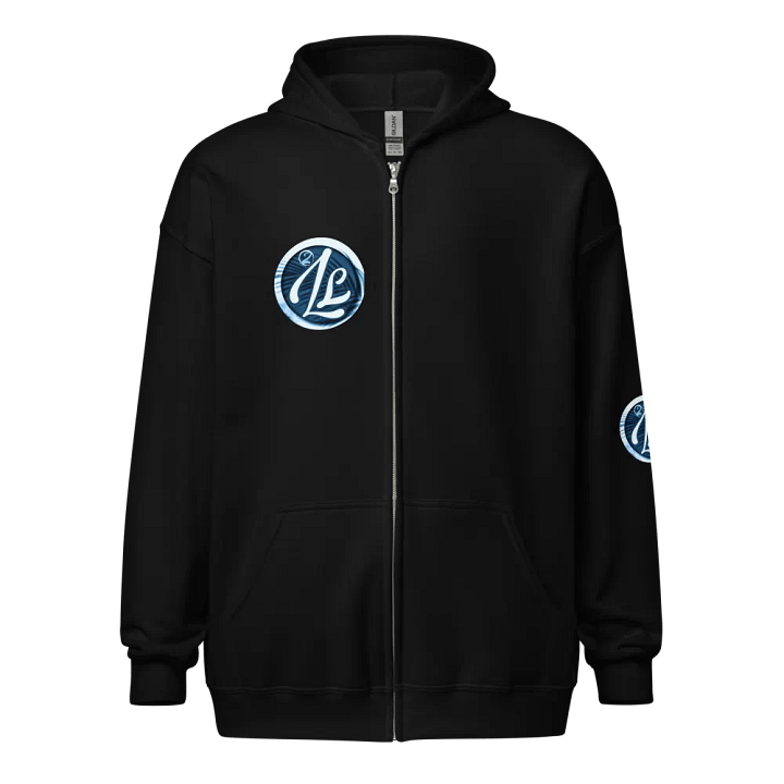 Aqua Essence Palm Leaf Logo Zip Hoodie product image (1)