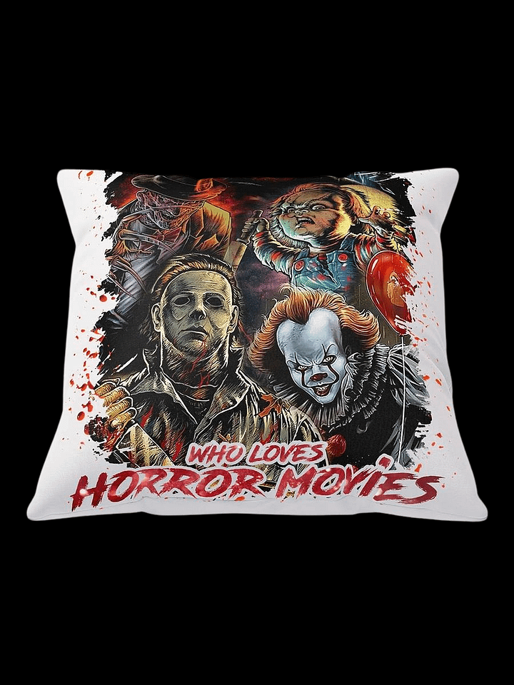 Just A Girl Who Loves Horror Movies Pillow product image (7)