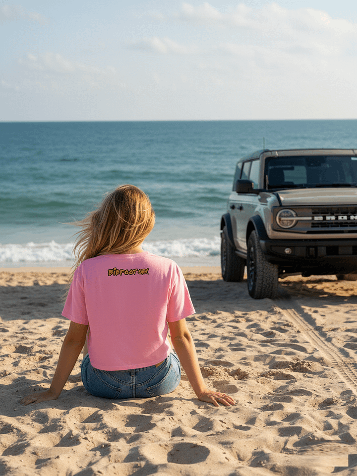 Destination Bigfoot Bronco Classic Logo Women's Crop Top (Multiple Colors Available) product image (2)