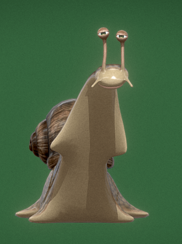 Cute Snail 3D Model with Animations product image (2)