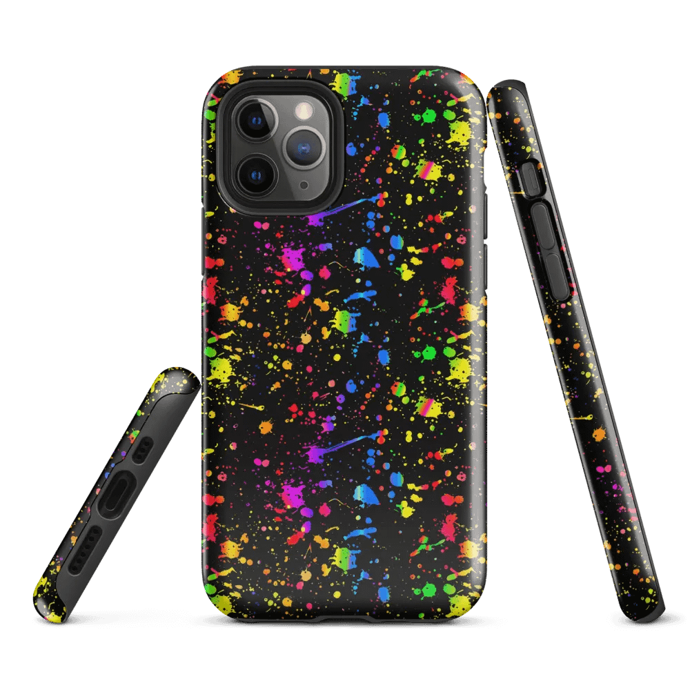 Neon Splatter Burst Tough Case for iPhone® product image (1)