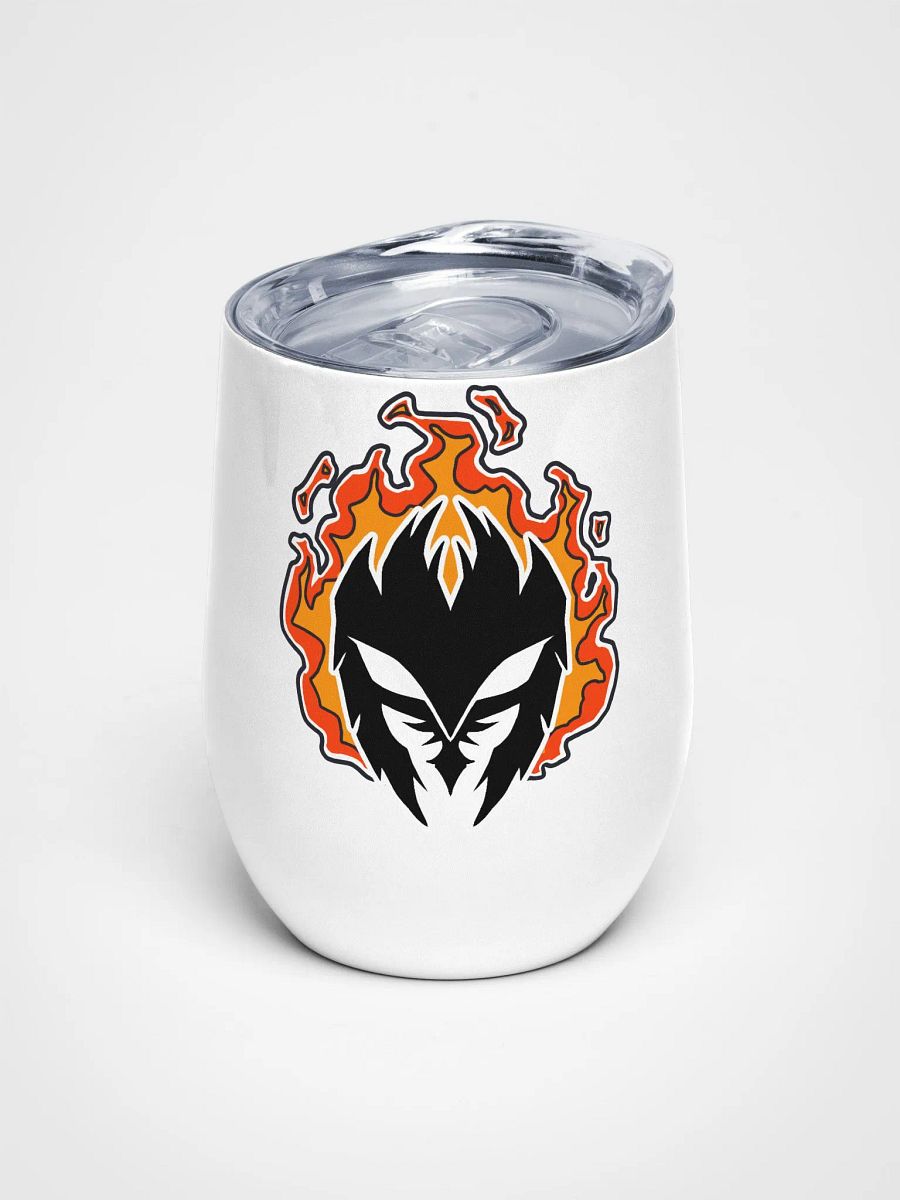 Mask Icon v2 (Black) Wine Tumbler product image (1)