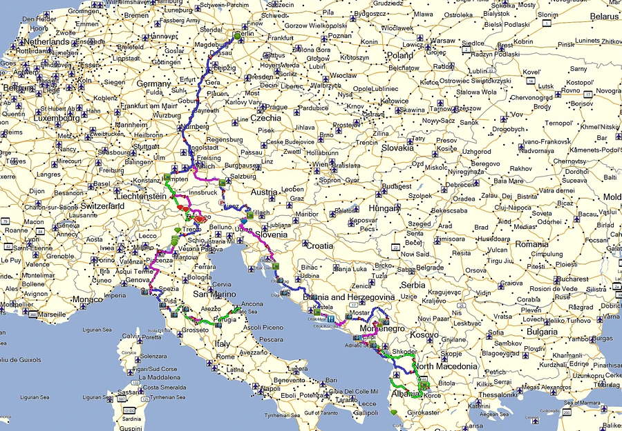 BALKANS & ITALY TOUR, 9 Countries, 15 Days, 5700 km incl Tour Book & GPX Data product image (2)