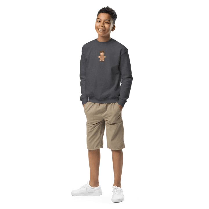 Gingerbread Cowboy Holiday Kids Crewneck T-Shirt product image (4)