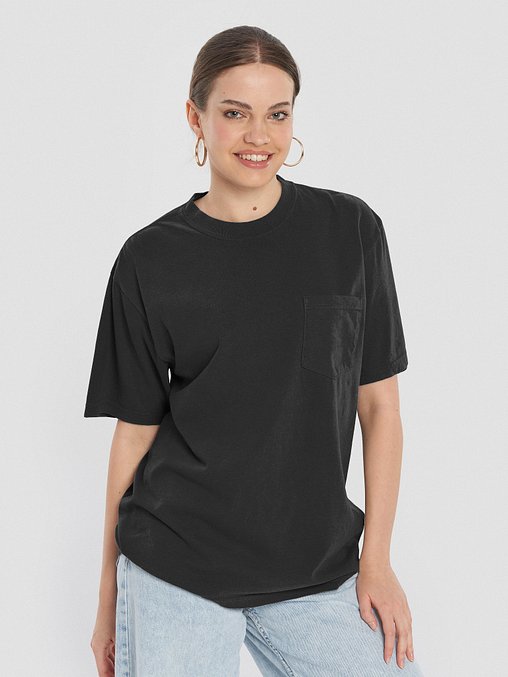Photo showing Unisex Garment-Dyed Pocket T-Shirt