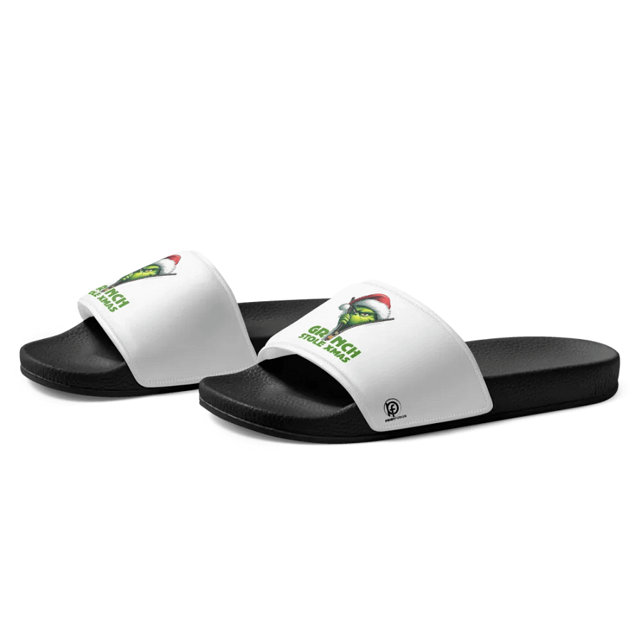 Odd Sox "Grinch Stole Xmas" Slide Slip-On Sandals. product image (9)
