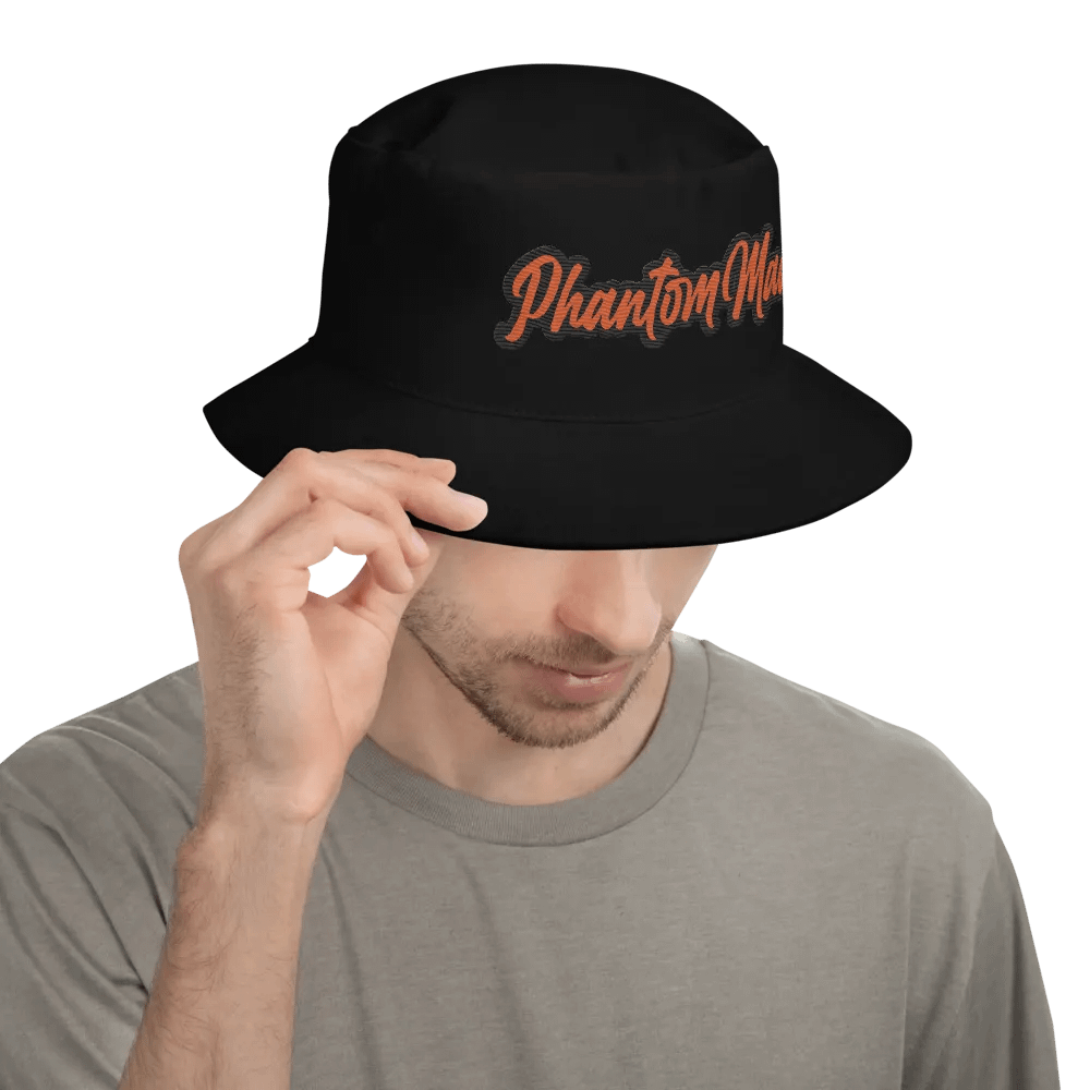 'PhantomMaul' Bucket Hat Orange Lettering product image (4)