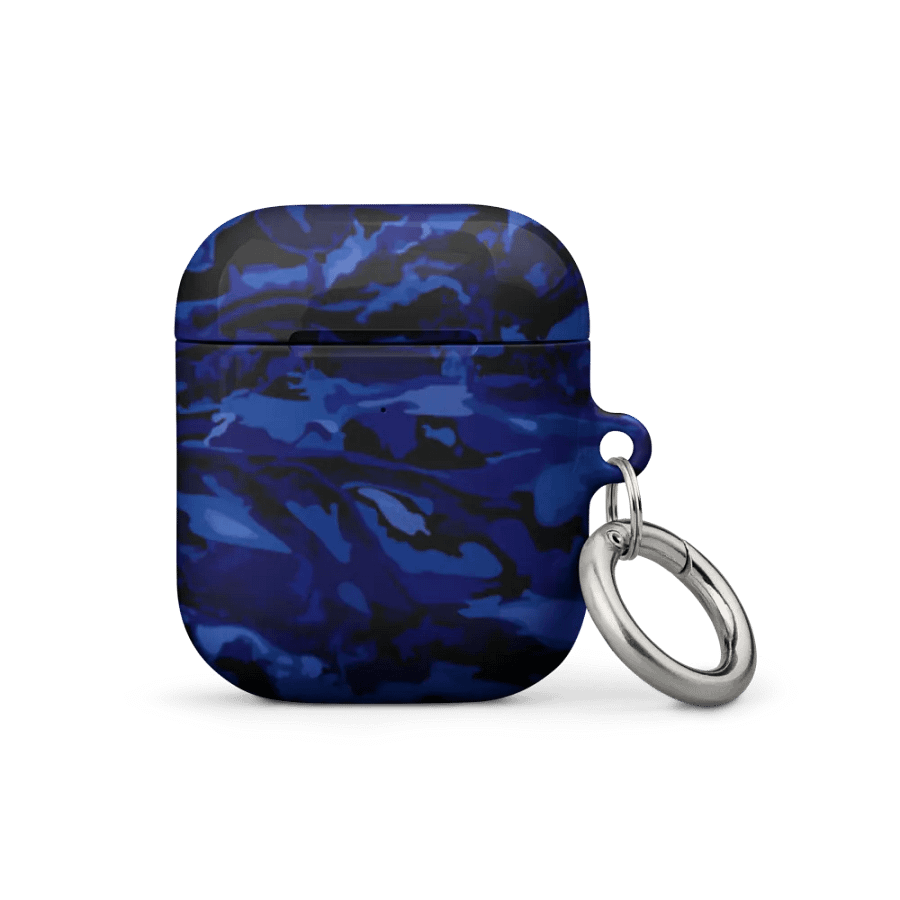 Dark Blue Camo AirPod Case product image (1)