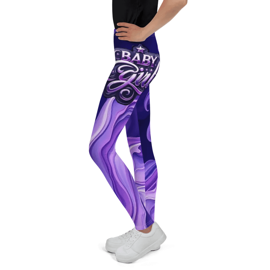 Starry Swirls Youth Leggings product image (5)