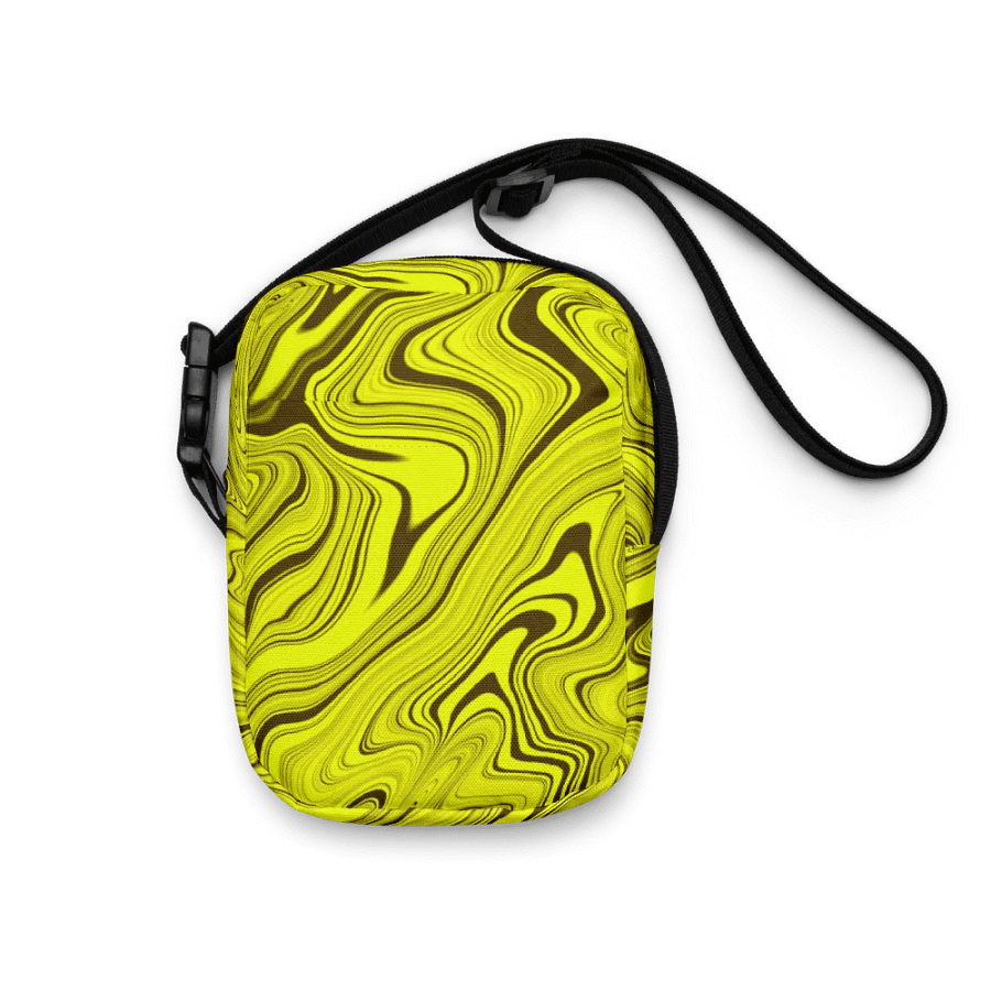 Utility Crossbody Bag - Yellow Liquid Swirls product image (5)