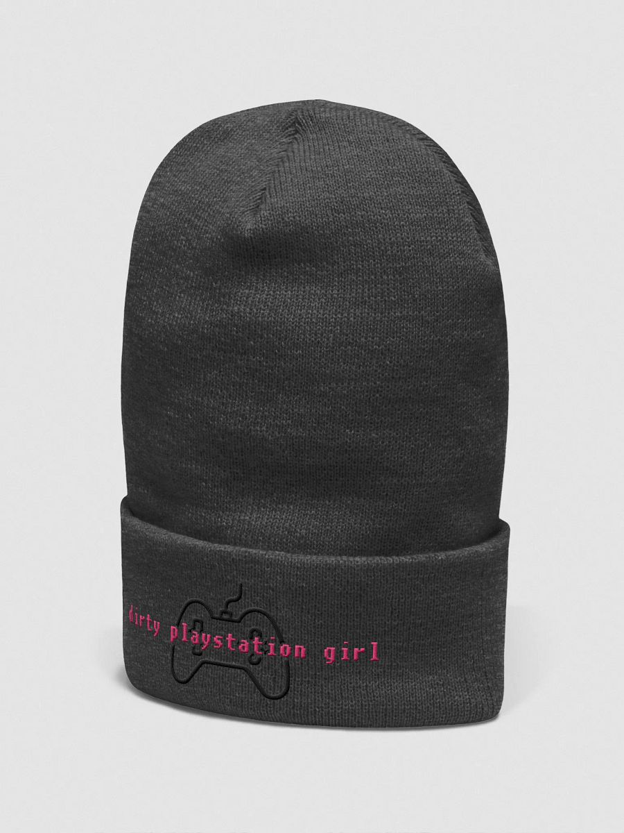 Dirty Playstation Girl Beanie (Pink & Black) product image (9)