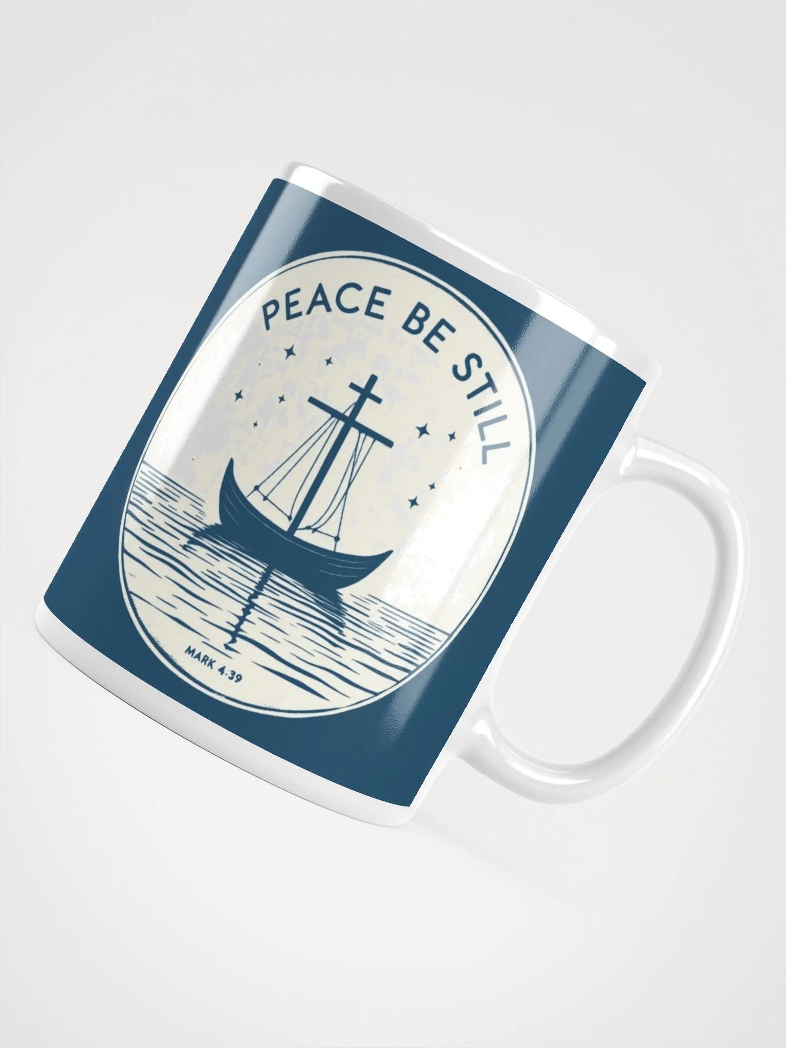 Peace Be Still Christian Mug | Mark 4:39 product image (4)