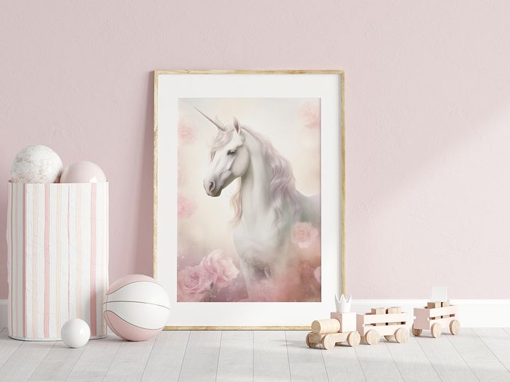Unicorn Pastel Pink Print product image (2)