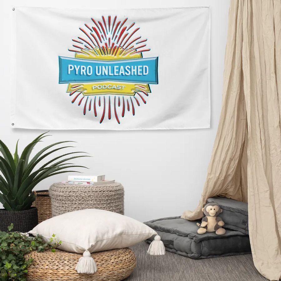 Pyro Unleashed Podcast Flag product image (5)
