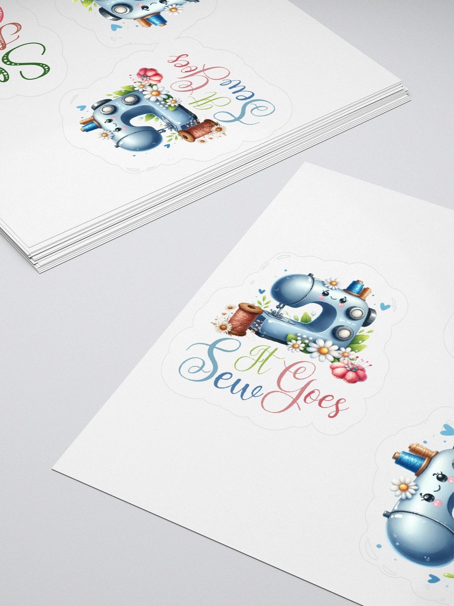Whimsical Sewing Machines Kiss Cut Stickers Set product image (4)