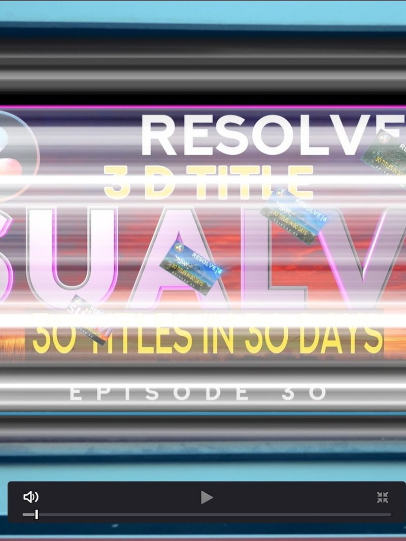 30 by 30 Series DaVinci Resolve Templates Downloads