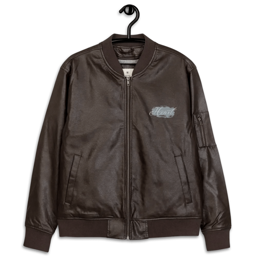 Threadfast Apparel Faux Leather Bomber Jacket (v6) product image (4)