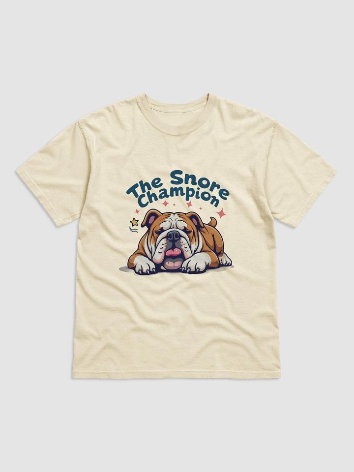 Bulldog: The Snore Champion – Perfect T-Shirt for Bulldog Lovers! product image (1)