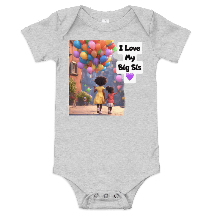 Lil Sis Love Baby Short Sleeve One Piece product image (1)