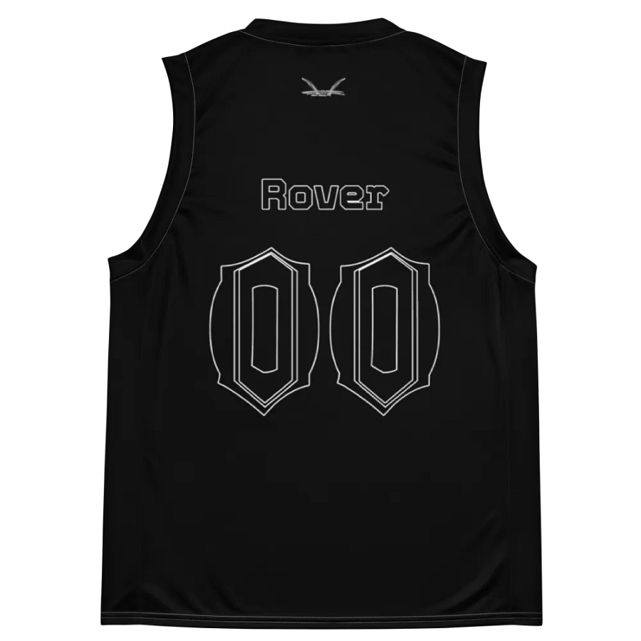 Rover - Black - Recycled Unisex Basketball Jersey - Black HApex Gear Black Logo product image (11)