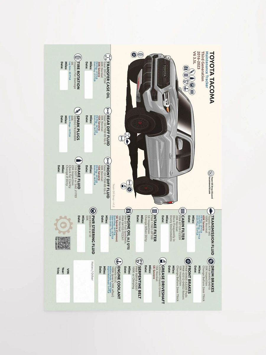 3RD GEN MAINTENANCE TRACKER V1.2 - Silver / Cement product image (5)