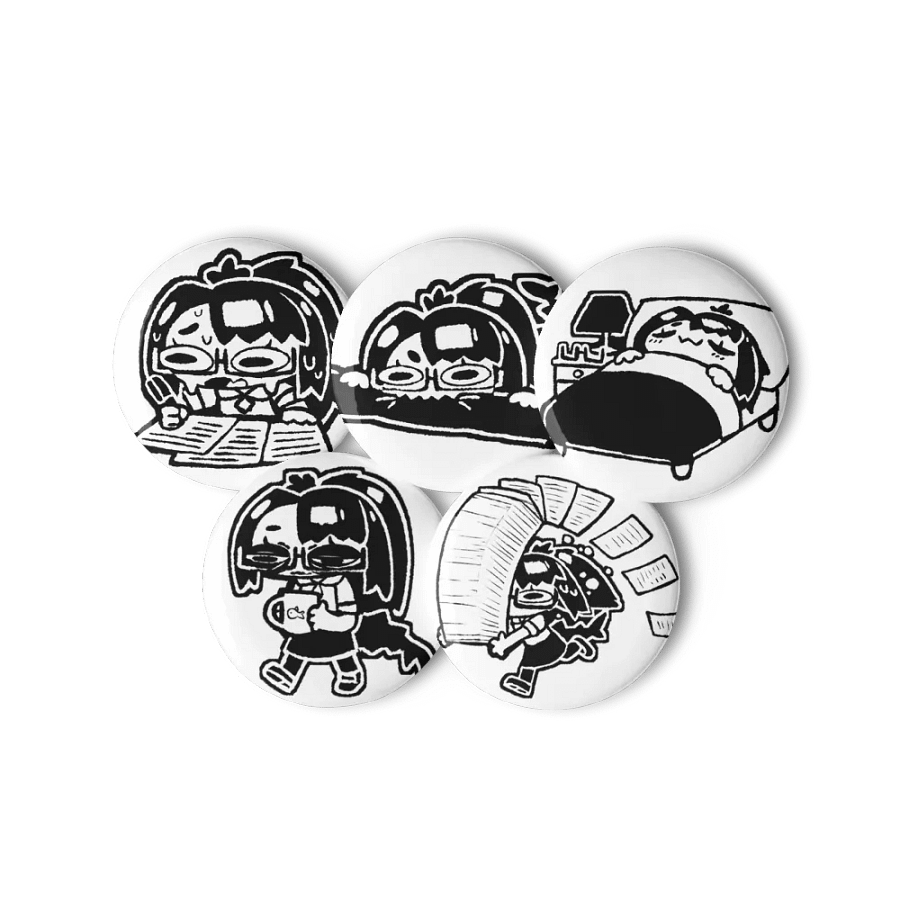 5x Struggle Button Pins (S) product image (1)