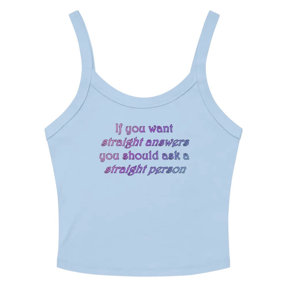 Straight Answer Crop Tank product image (2)