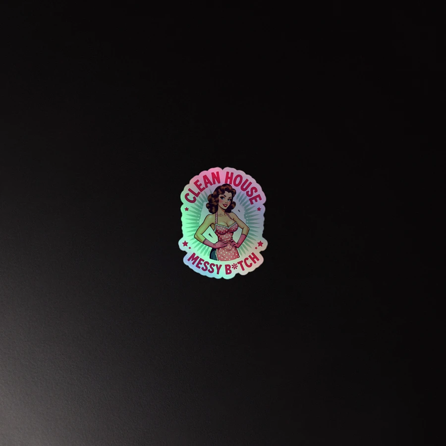 Clean House, Messy B*tch - Retro Sass Holographic Sticker Set product image (3)