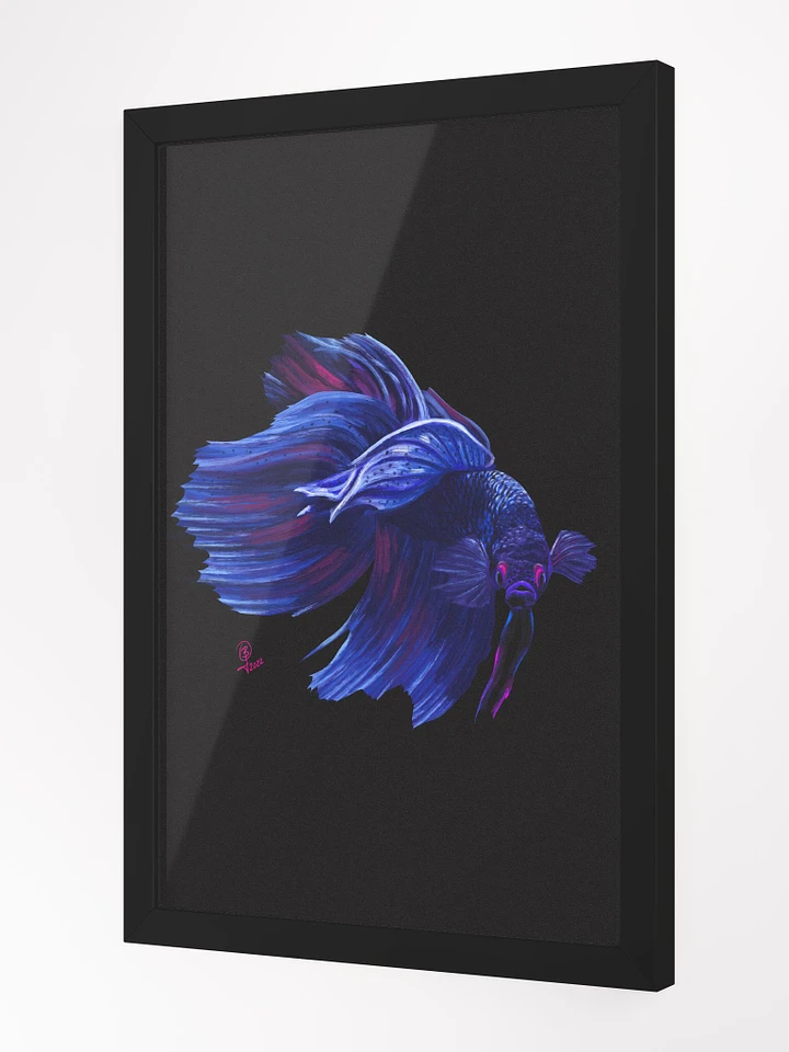 BettaWave (A Synthwave Betta Fish) Framed Art product image (1)