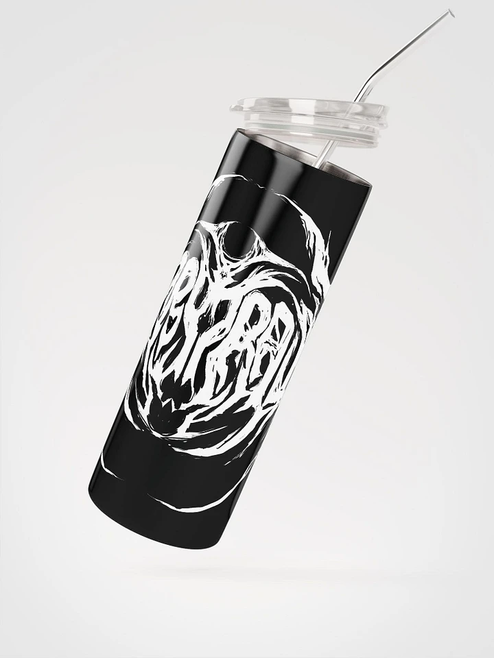 Furry Trash Metal Tumbler - white on black product image (2)