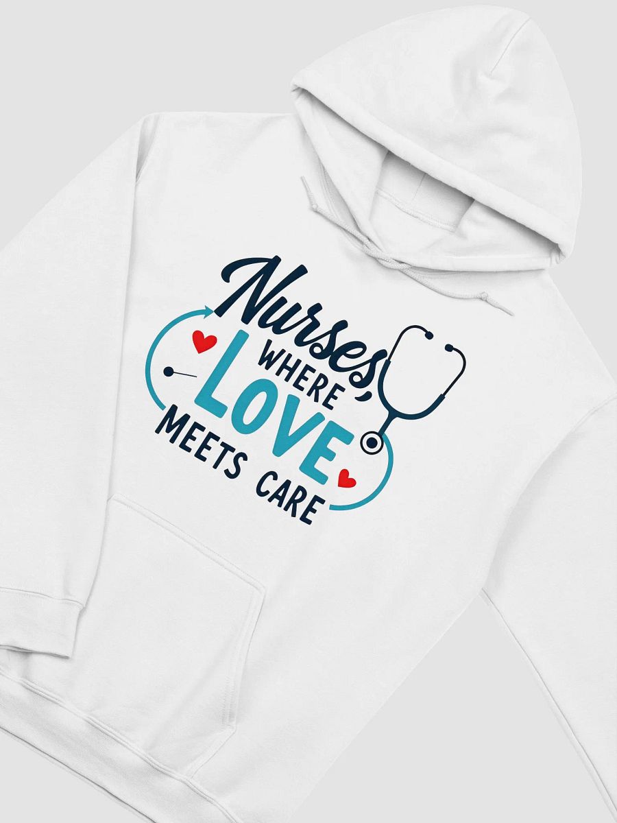 Love Meets Care Nurses Hoodie product image (15)