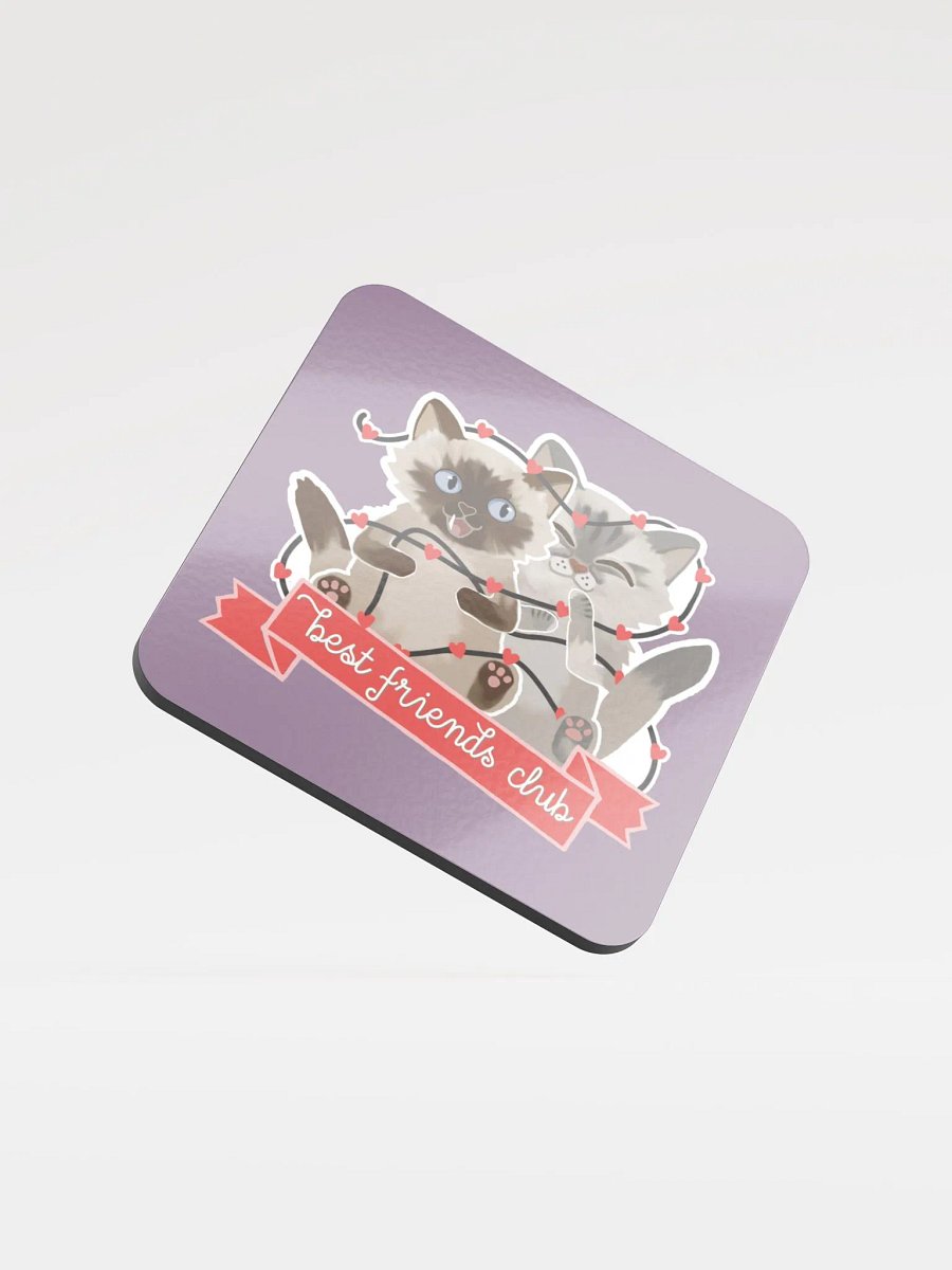 Best Friends Club VALENTINES EDITION Glossed Cork Coaster product image (4)