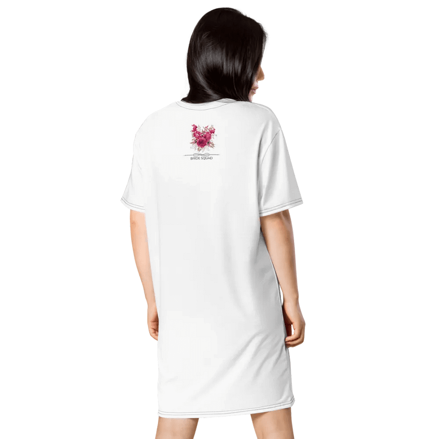 Bridal Squad T-Shirt 001 Pink Floral Bouquet Logo Dress product image (4)