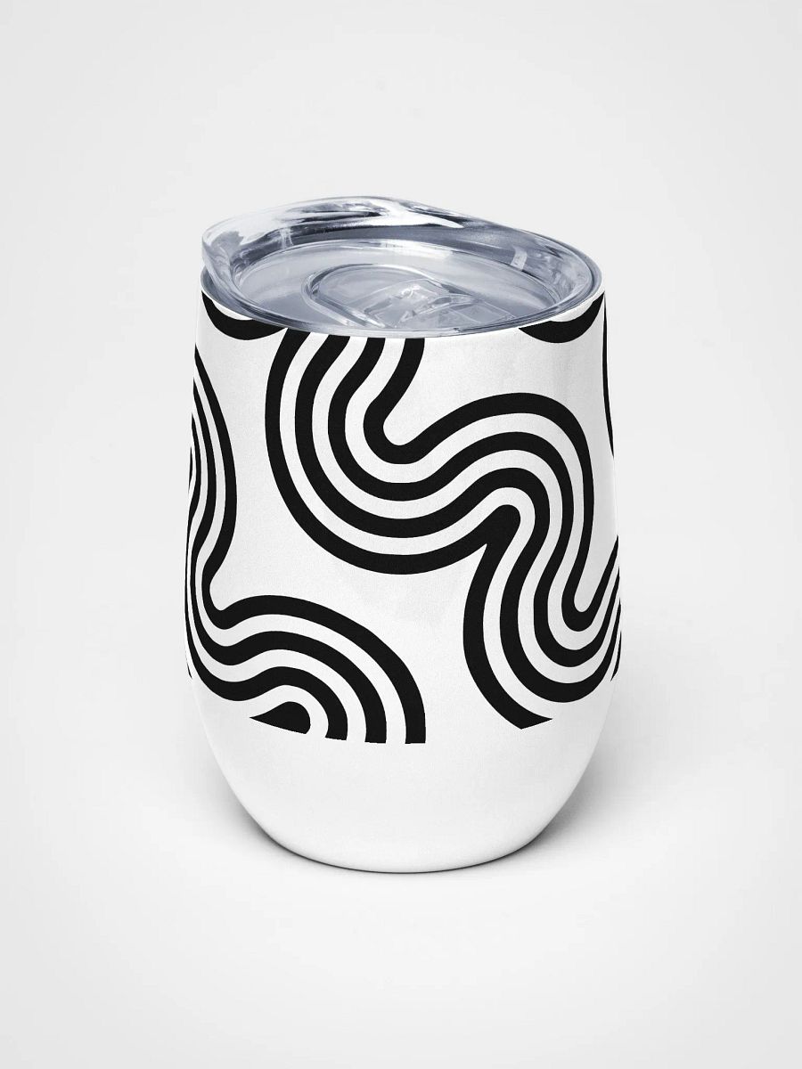 Monochrome Wave Wine 12oz Tumbler product image (5)