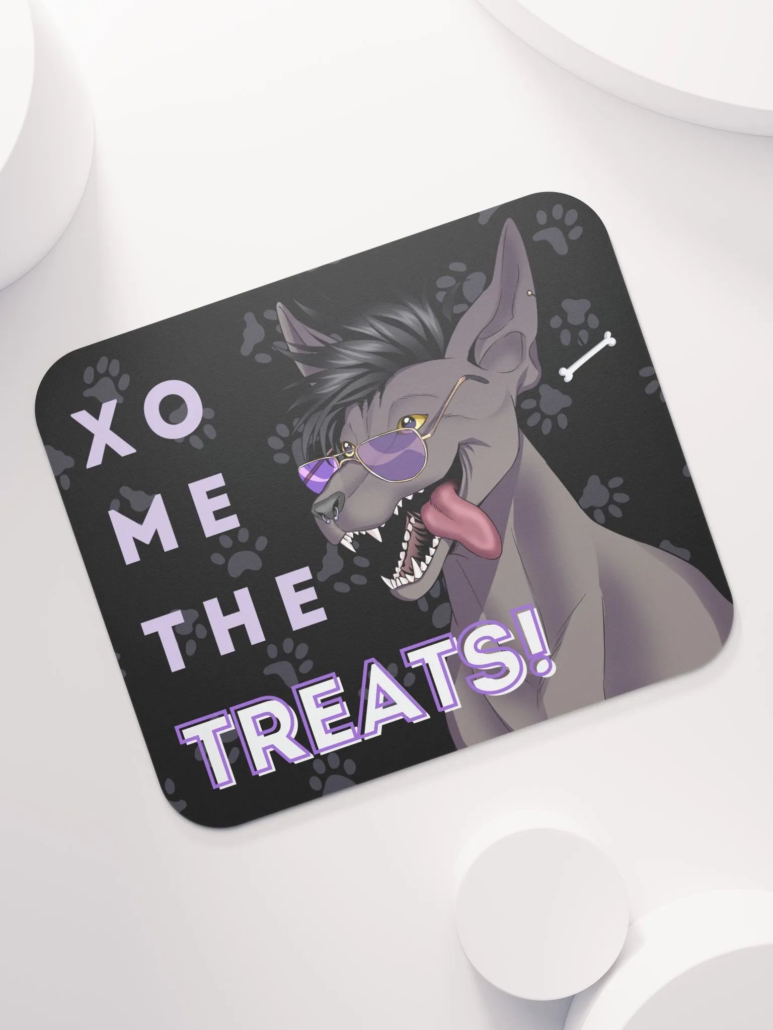 "Xo Me the Treats!" Mousepad - Black product image (7)