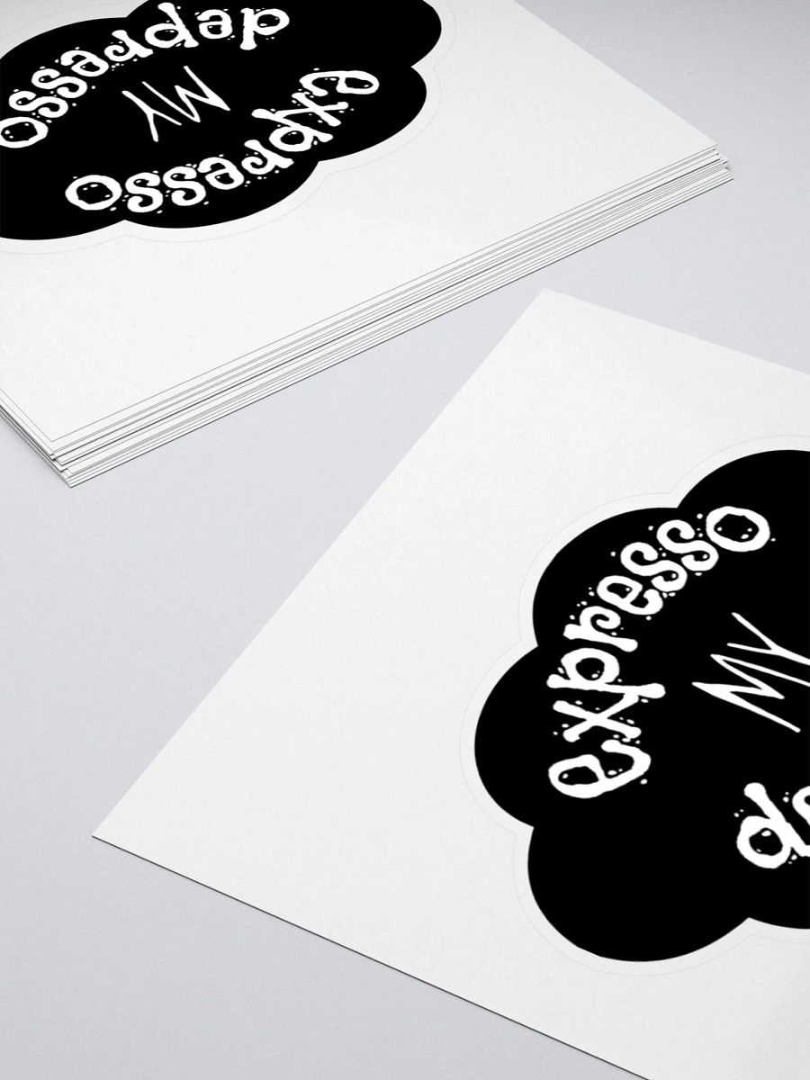 Expresso my Depresso Sticker, Black Cloud product image (10)