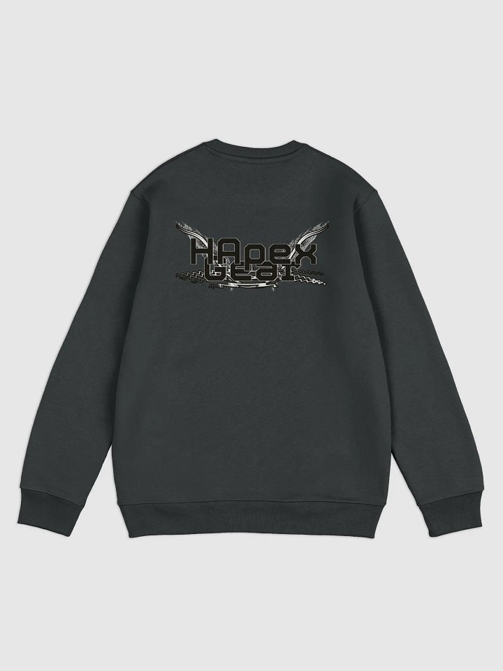 Unisex Eco Sweatshirt - Black HApex Gear White Logo product image (2)