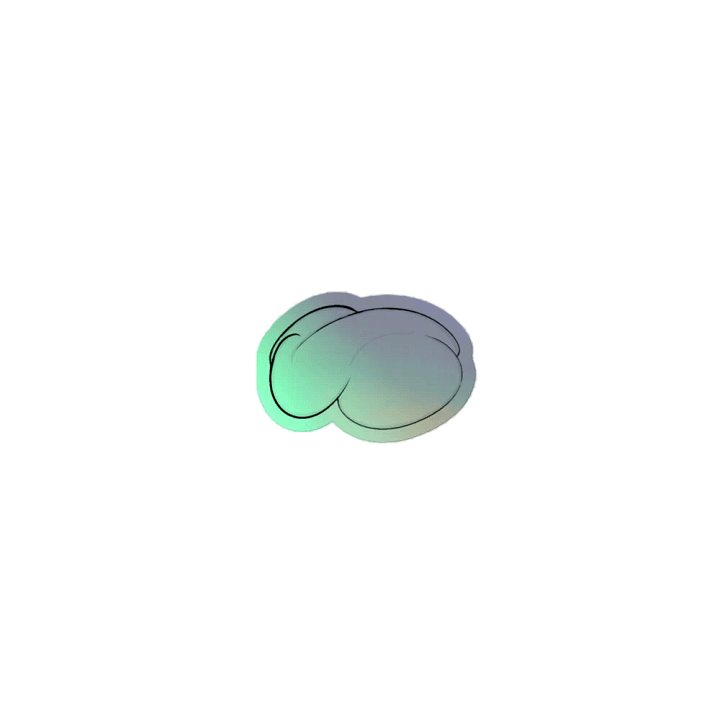 Holo stickers Cloud product image (1)