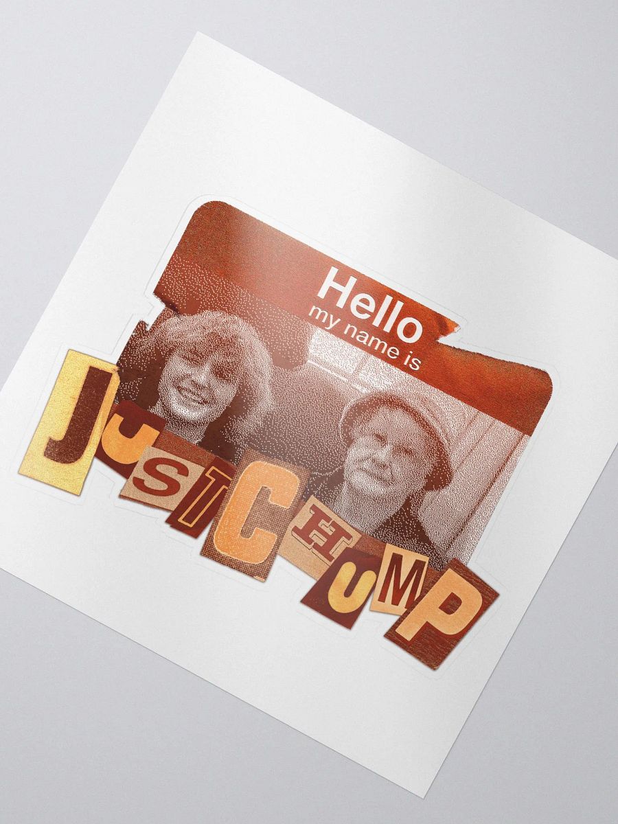 Hello My Name is JustChump Sticker product image (3)