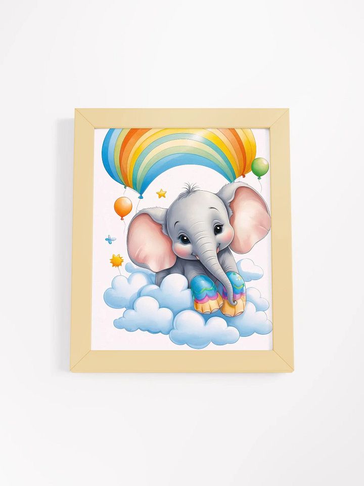 Baby Elephant - Nursery Wall Art - Framed product image (1)