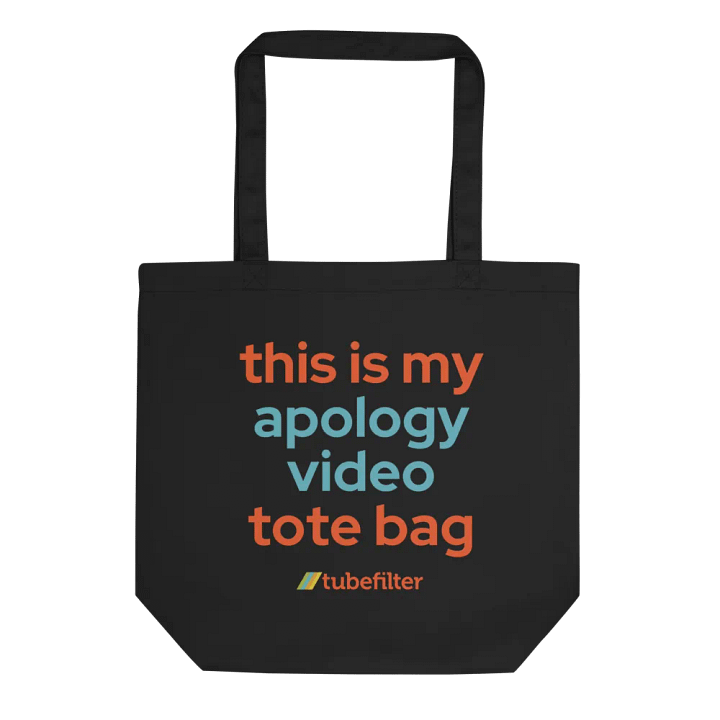Apology Video Tote Bag (Black) product image (1)