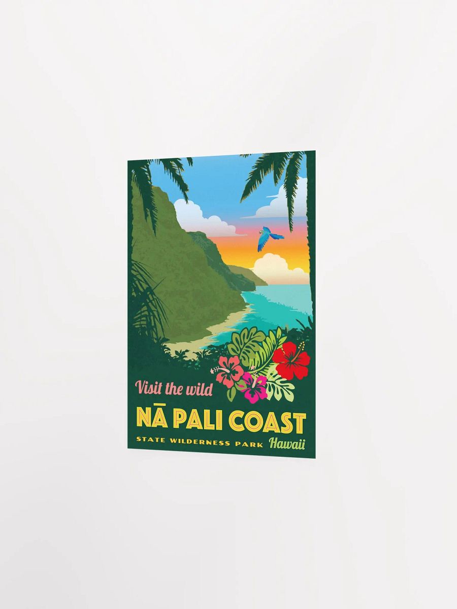 Vintage-Style Na Pali Coast Travel Poster product image (4)