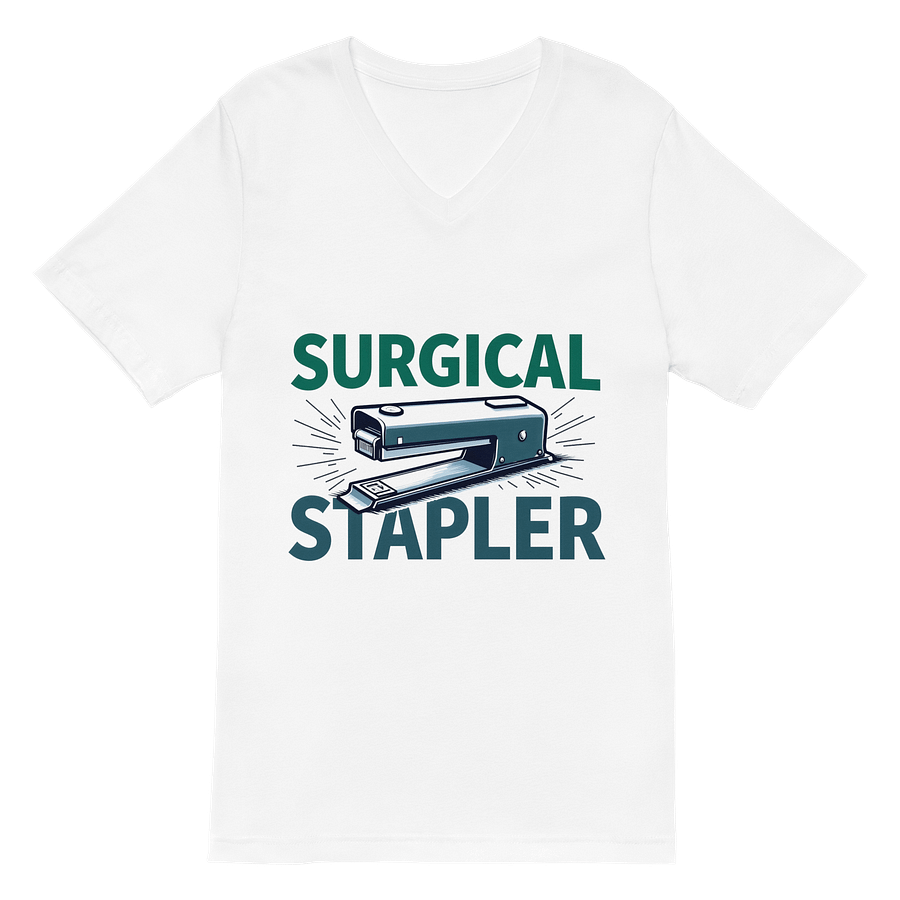 Surgical Stapler Enthusiast V-Neck Tee product image (2)