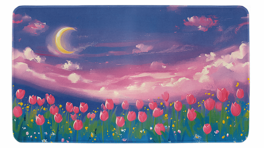 Tulip Garden Desk Mat product image (1)