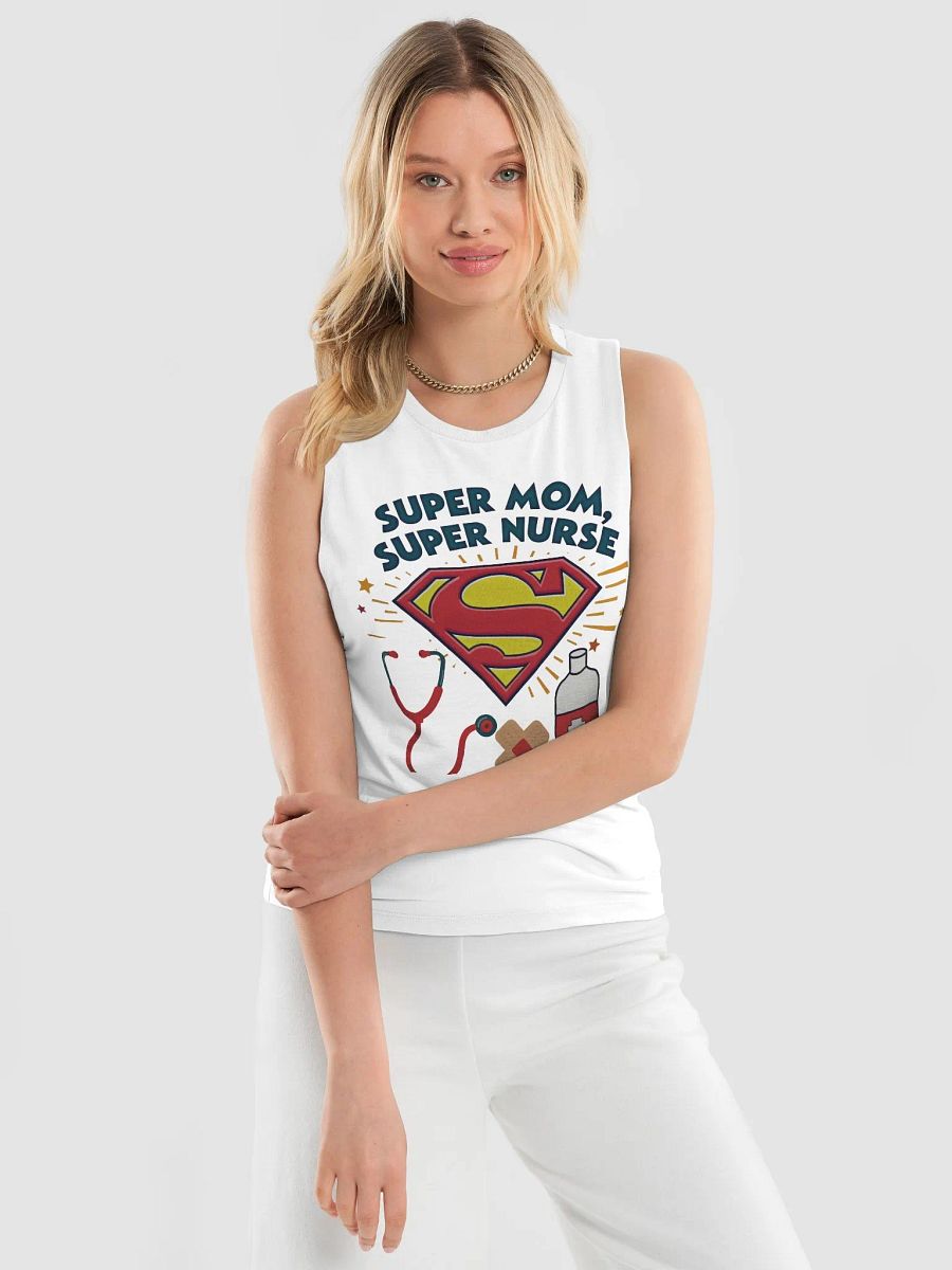 Super Mom, Super Nurse Flowy Muscle Tank product image (18)
