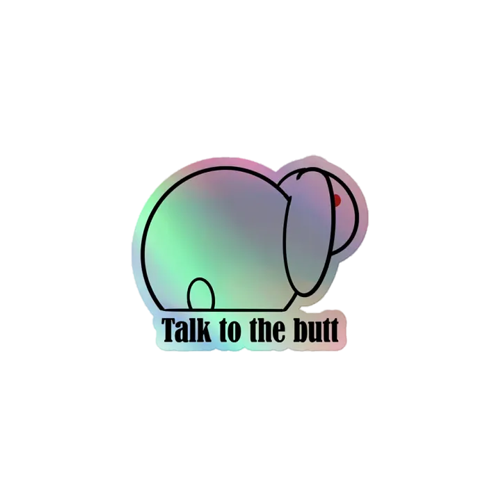 Bunnitude holo sticker product image (1)