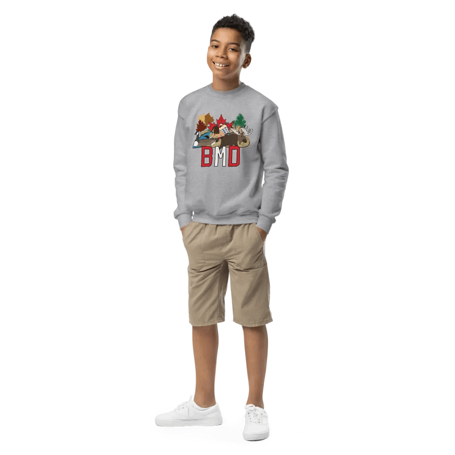 BMD Canadian Wrestling Youth Crewneck Sweatshirt product image (2)