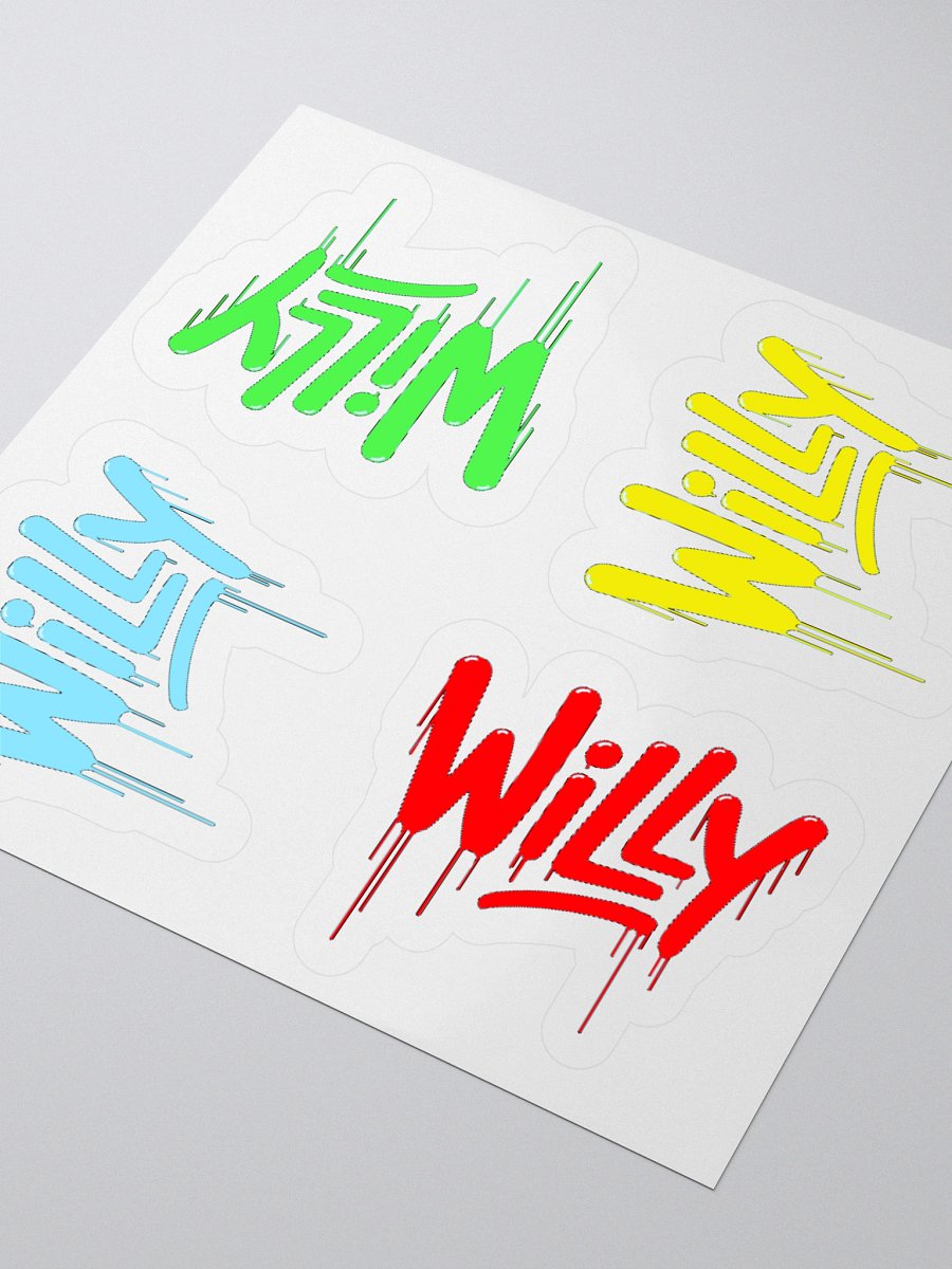 Dripping Willy Logo Stickers product image (12)