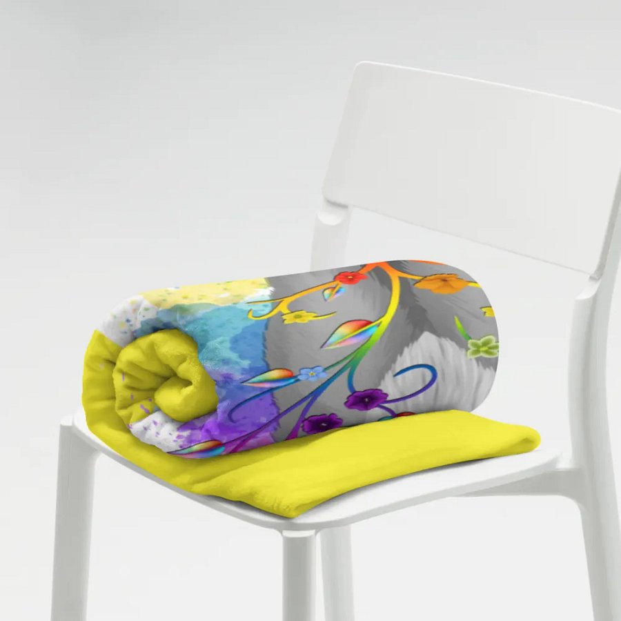 Nonbinary Pride Fox Blanket (2023) product image (7)